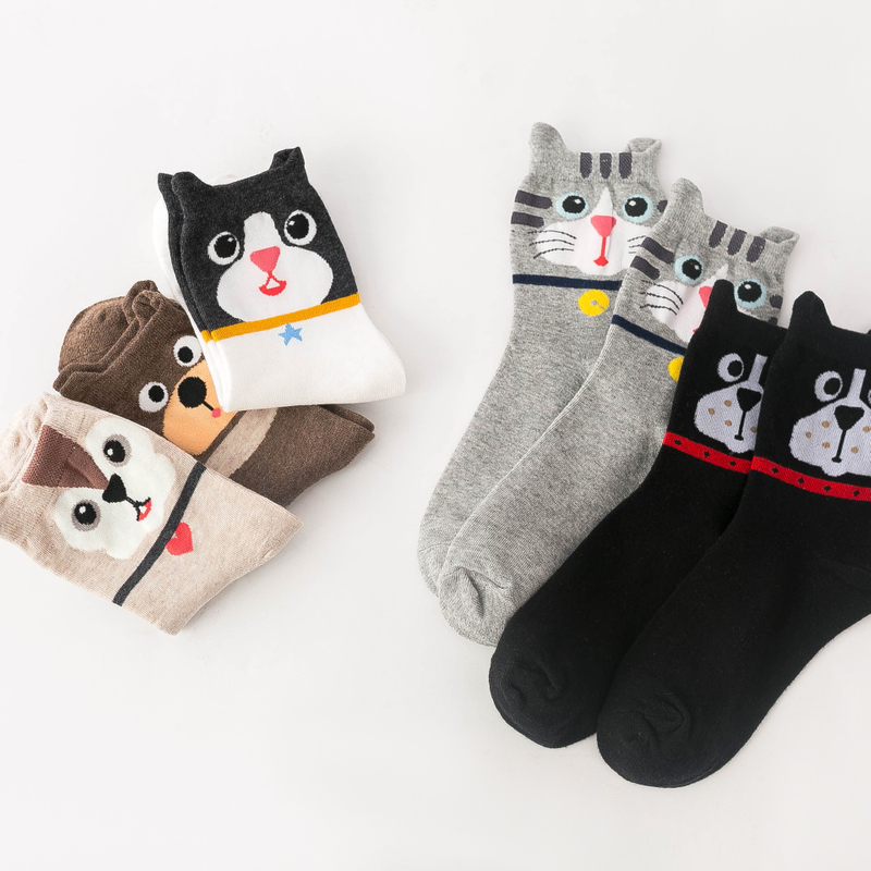 consumer goods women Socks Cartoon Cat Cute Funny Personality Soft Comfortable Chrismas Gift High Quality Cotton Socks For 