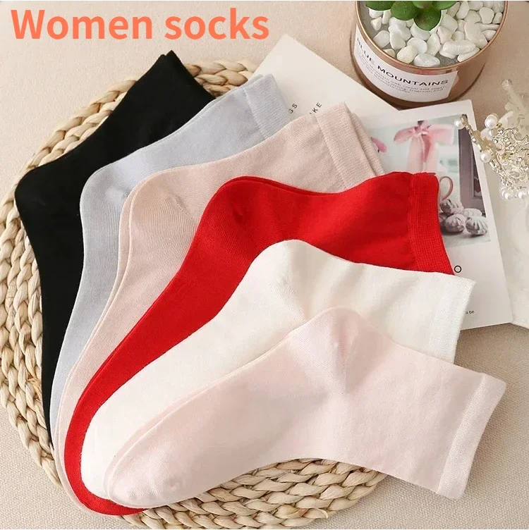 bespoke women s Mulberry Silk Socks Thin Anti odor Breathable Sweat absorbent Anti friction Solid Color Ankle 