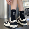 wholesaler women Crew Socks New Spring Summer Style Letter Embroidery Sports Socks women s Breathable Girls White 