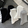  Men's High Rubber Band Waist Couple Mid Tube Sports Solid Socks SpringSummer Basketball Socks Four 