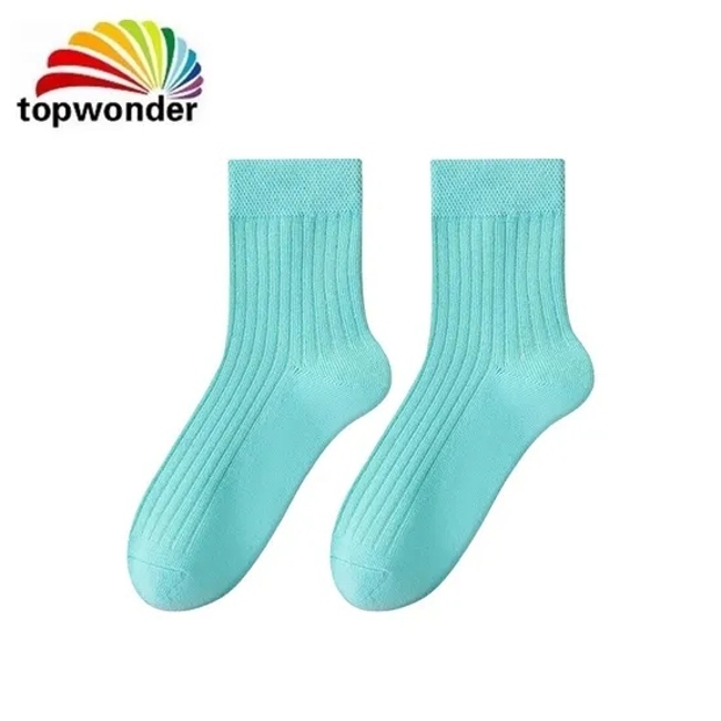 Wholesale and Customize Single Color Stripe Sock Ankle Sock Stripe Sock for Women, Men and Kids