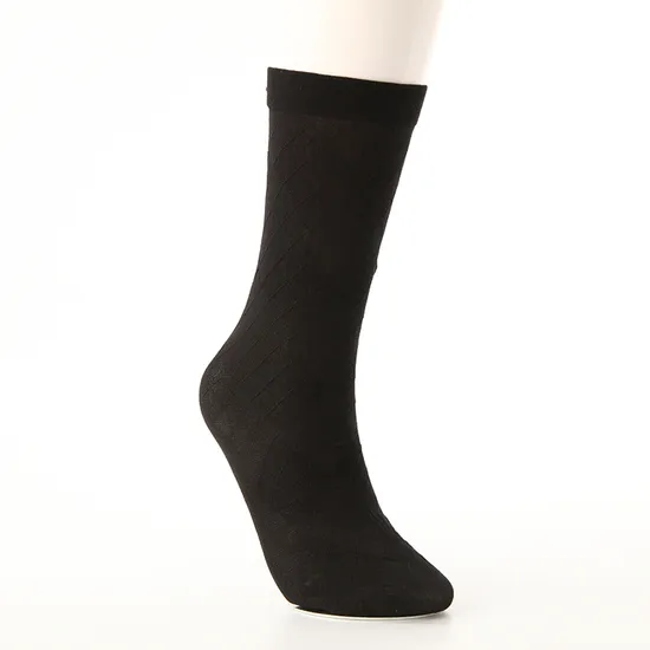 High Quality Black Logo Designer Custom Manufacturer Crew Dress Men Women Unisex Solid Comfortable Cotton Socks