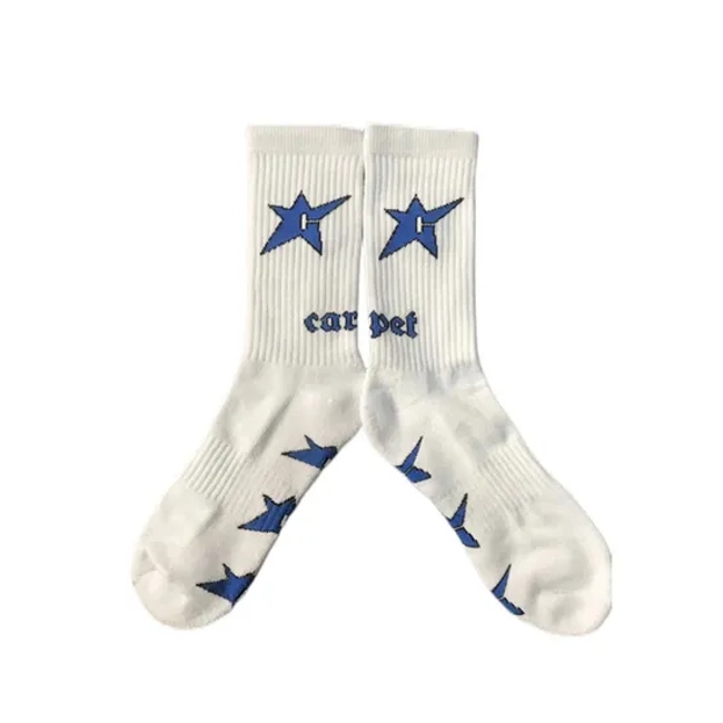 High Quality Embroidery Logo Men Women Crew Socks Sport Custom Cotton Socks