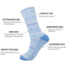 Custom Cotton Diabetic Wholesale Hospital Breathable OEM Crew Women Men Socks