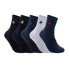 Custom Socks Embroidery Logo Socks Men Combed Cotton Embroidered Middle Tube Men Crew Socks Custom Logo