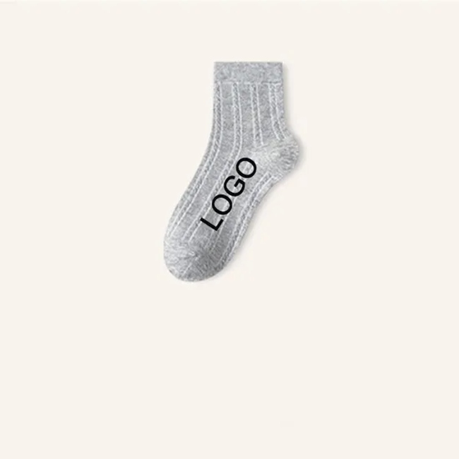 2024 High Quality Wholesale Custom Logo Casual Crew Socks Women Men Cotton Spring Summer Comfortable Socks