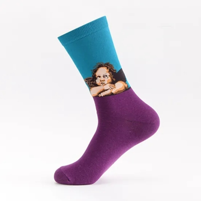 New Design Men Crew Cotton Comfortable Socks Custom Logo