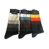 Antibacterial Soft Breathable High Elastic Cotton Colorful Stripe Men Ankle Crew Socks