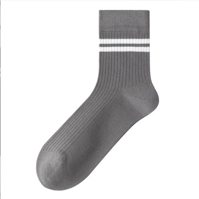 Cotton Crew Socks for Men, Long Sweat-Absorbent Winter Sports Socks