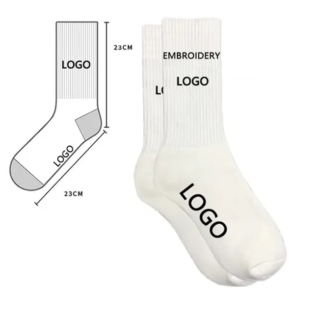 Casual Jacquard Knitted Wholesale Crew Cotton Socks Funny Sports Custom Socks Men
