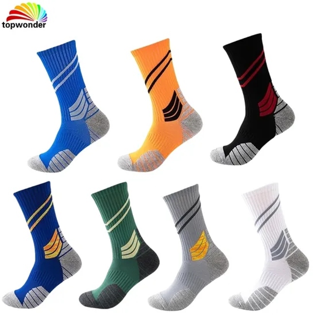 Customize and Wholesale Crew Cushion Bottom Fitness Athletic Basketball Running Cycling Sports Sock in Many Colors at Low Prices