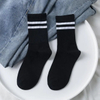 High Quality Custom Logo Outdoor Sport White Cotton Socks Men Black Letter Running Custom Basketball Socks