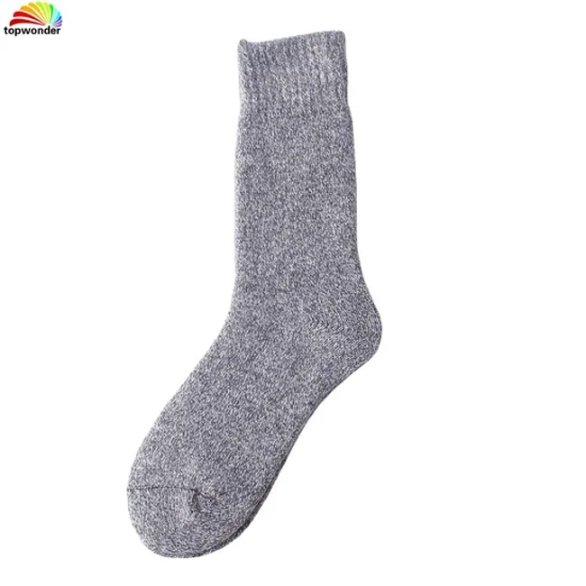 Customize and Wholesale Men′s Winter Thick Thermal Melange Color Wool Merino Cashmere Sock in Many Colors and Sizes at Low Prices