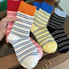 Low MOQ Cotton Design Men Women Design Logo Stripe Fashion Print Unisex Gym Running Sporty Anti-Foul Crew Breathable Custom Sports Socks