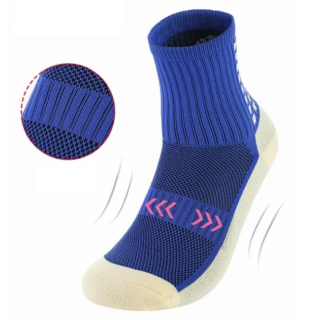 High Quality Custom Men′s Crew Sports Breathable Football Socks Non-Slip Grip Print Pattern for Spring Season with Custom Logo