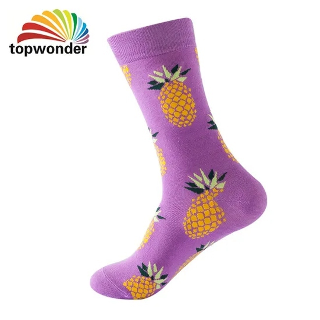 Wholesale and Customize All Designs of Hot Selling Fruit Sock, Knee High Sock, Dress Sock, Crew Sock in Many Colors, Sizes and Material