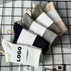 Wholesale High Quality Embroidered Knitted Athletic Quick Dry Streetwear Cotton Men Custom Design Made Crew Socks with Packaging