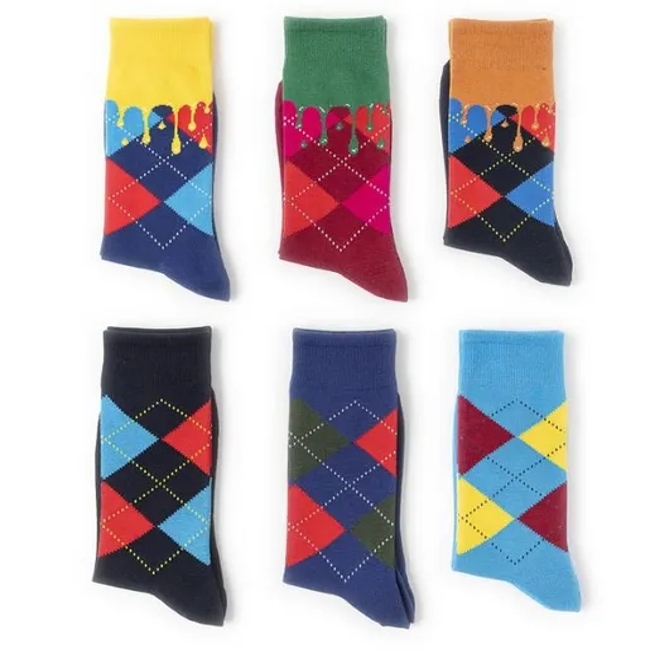 Wholesale Custom Soft Comfortable fashion Happy Designer Crew Bamboo Socks for Men