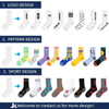 Chaussettes Calcetines Apparel-Accessories Stocking Hosiery Sports Crew Low MOQ Wholesale Custom Unisex Men Women Designer Custom Socks