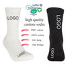 Manufacturer Logo Design OEM Performance Funny Professional Factory Sports Cotton Women Cushion Brand Packaging Athletic Unisex Crew Men Custom Socks