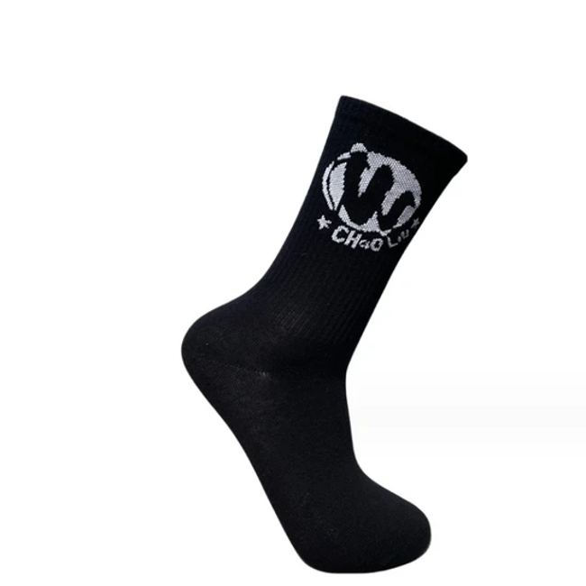 Street Skateboarding Letter Models Personalized Sports Long Cotton Men′s and Women′s Crew Socks