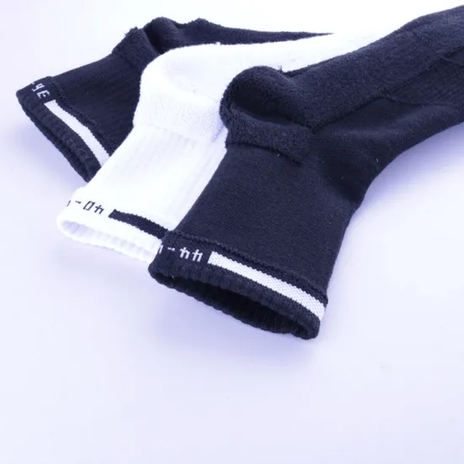 Multi-Size Pure White Towel Bottom Sports Socks Cotton Unisex Students MID-Calf High Top Thicker Running Basketball Socks