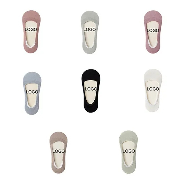 Custom Logo Adult Men and Women Multiple Color Casual Ankle Socks Crew Anti Slip Socks for Man and Woman