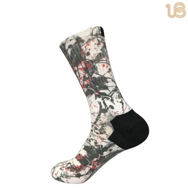 Men′s Sublimation Cotton Sport Crew Socks