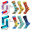 Cotton Design Own Fashion Embroidery Jacquard Men Brand Packaging Crew Sports Logo Custom Socks