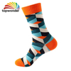 Wholesale and Customize All Sorts of Geometric Figures Sock Knee High Sock Dress Sock Crew Sock in Many Sizes, Colors and Material