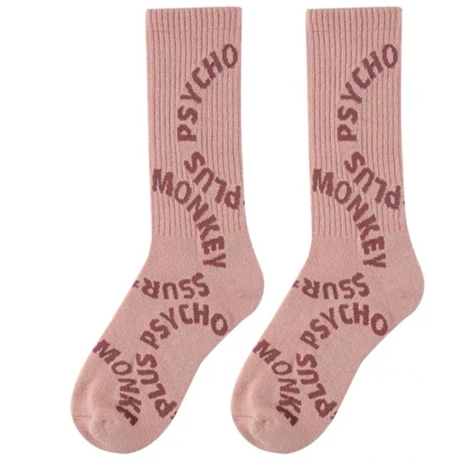 Custom Unisex Men Women Cotton Wholesale Skateboard Crew Socks