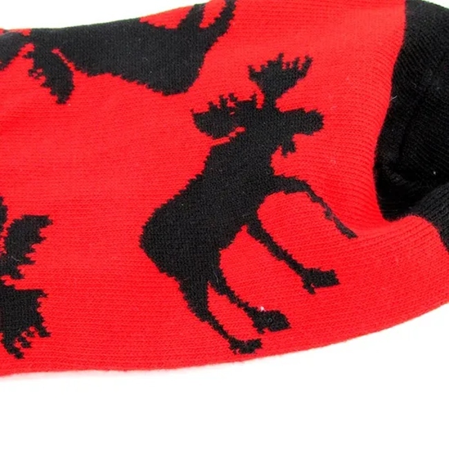 Wholesale Custom High Quality Cotton Printed Logo Crew Jacquard Men′s Sock