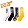Customized Crew Men Custom Design Embroidery Logo Brand Packaging Cotton Sports Socks
