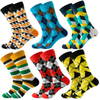 Make Your Own Custom Logo 100% Cotton Chaussette Business Men Crew Happy Funny Crazied Colorful Socks for Men