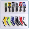 High Quality Designer OEM Men Sports Sock-Stocking Crew White Grippy Soccer Custom Logo Anti Slip Grip Football Socks