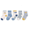 Wholesale Stripe Custom Children Baby Kids Unisex Bci Cotton Short Socks
