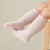 Ruffled Princess Style Toddlers Knee High Soft Frilled Cotton Baby Girls Socks