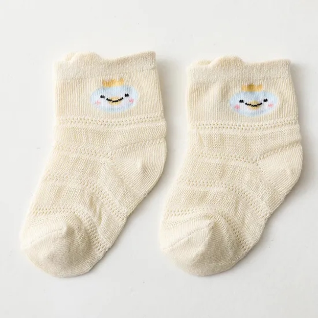 Elegant Funny Months Newborn Toddler Baby Girls Bamboo Socks with Lace Ruffle for Kids
