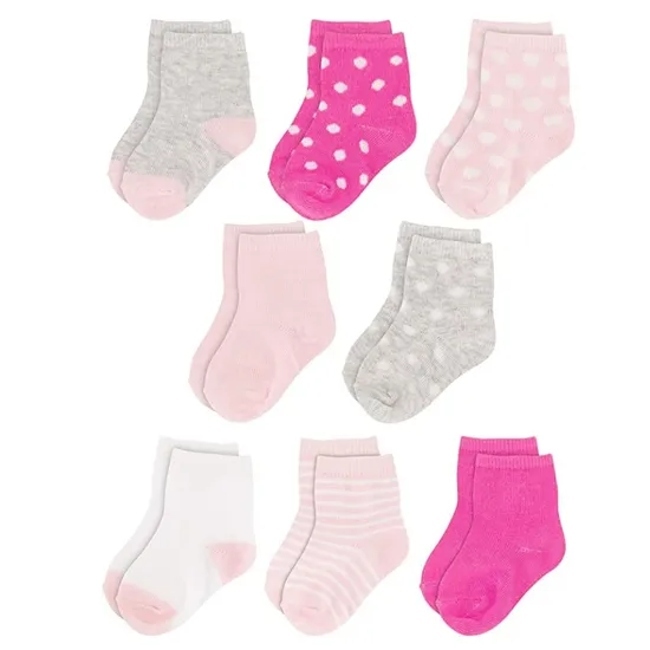 High Sale Custom Color Knitted Breathable Cotton Unisex Baby Soft Socks