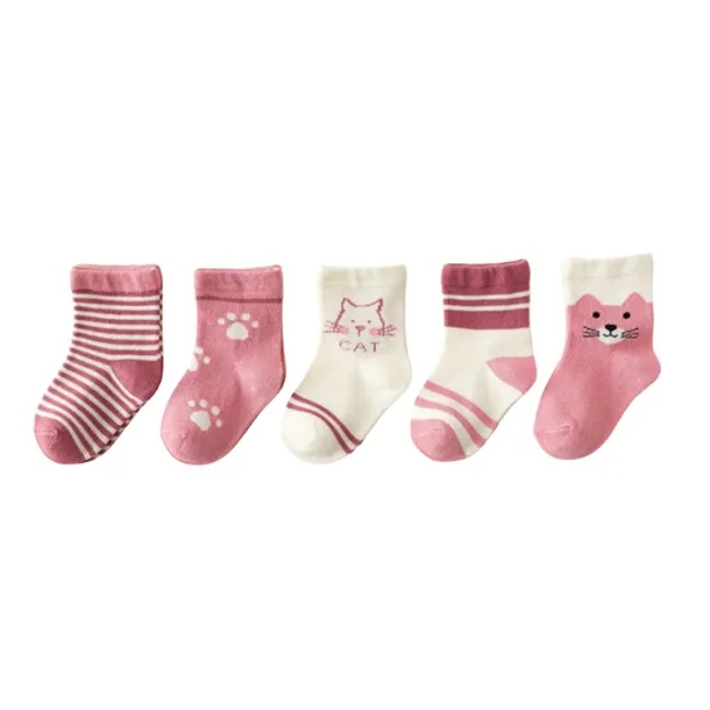 Anti Bacterial Breathable Skin Friendly Babies Fashion Lovely Cute Cotton Ankle Crew Soft Little Sock