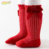 Kids Boutique High Quality Mesh Breathable Bow Knee Length Toddler Baby Socks