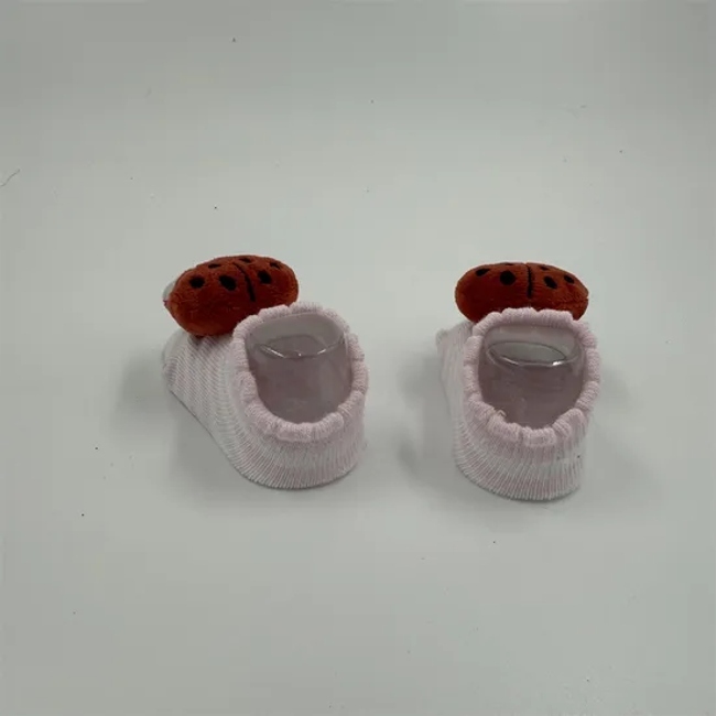 Comfortable Eco Friendly Newborn Baby Animal Beetle Indoor Crawling Socks
