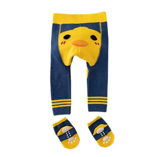 Unisex Baby Kids Children Wholesale Cotton Crawling Non Slip Leggings Socks