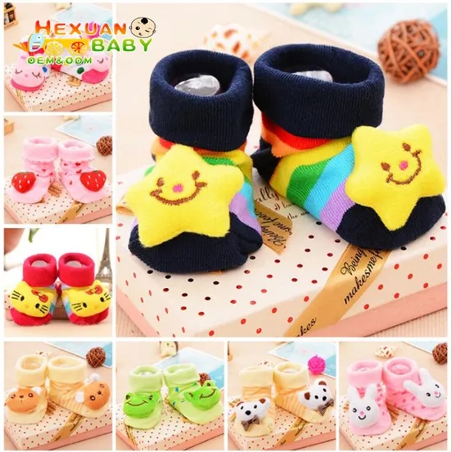 Autumn Newborn Baby Middle Tube Fruit Kids Cotton Socks Non Slip Floor Socks