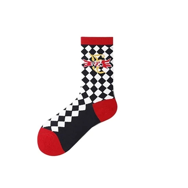 Wholesale Customized Baby Kids Factory Supplier Price Poker Pattern Men Women Socks