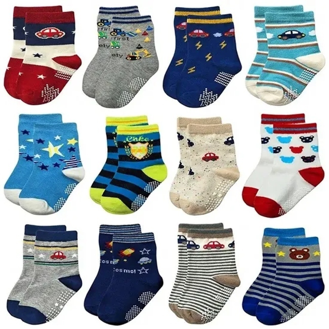 Cartoon Children′s Socks Non Slip Socks Year Old Baby Socks