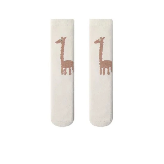 Unisex Cartoon Knee High Cotton Socks Baby Toddler Cotton Rich Long Socks