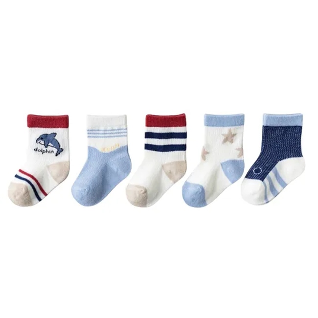 Anti Bacterial Breathable Skin Friendly Babies Fashion Lovely Cute Cotton Ankle Crew Soft Little Sock