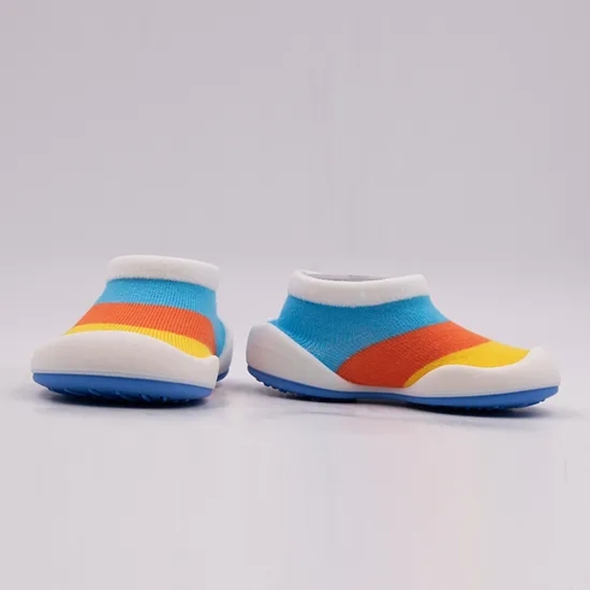 Custom Cute D Animal Pattern Toddler Baby Antislip Floor Shoes Socks with Rubber Bottom