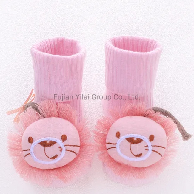 New Cotton Cute D Cartoon Animal Custom Organic Knitted Baby Sock Shoes